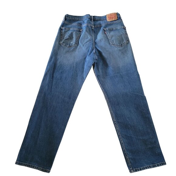 Levis Mens 550 Relaxed Fit‎ Jeans Size 36x34 Denim Blue - Picture 3 of 5